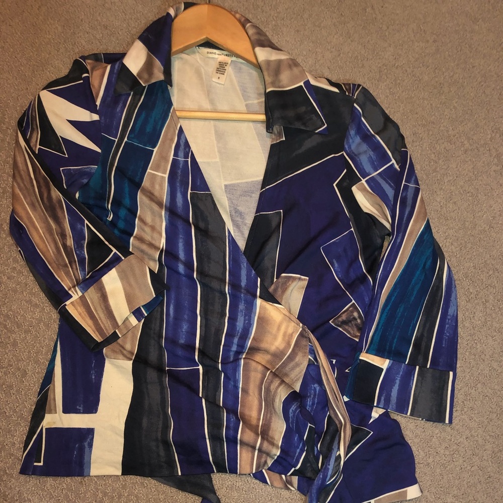 Diane von Furstenberg wrap top